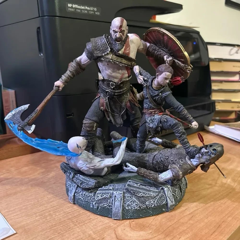 God of War: Kratos & Atreus Premium Statue 상세 이미지